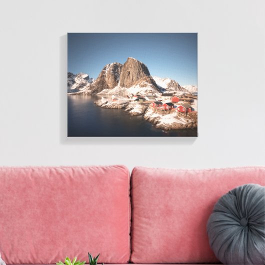 Lofoten-eilanden Noorwegen Canvas Afdruk (Insitu (Woonkamer))