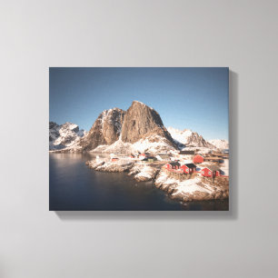 Lofoten-eilanden Noorwegen Canvas Afdruk