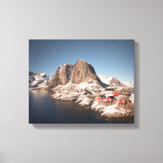 Lofoten-eilanden Noorwegen Canvas Afdruk (Voorkant)
