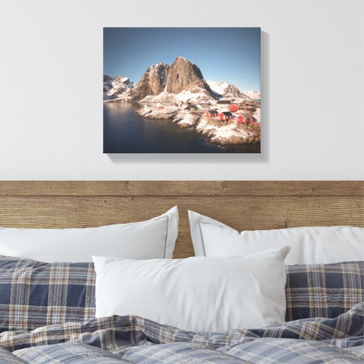 Lofoten-eilanden Noorwegen Canvas Afdruk (Insitu (Slaapkamer))