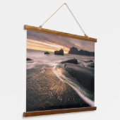 Lofoten-eilanden Noorwegen Hangend Wandkleed (Gebogen)