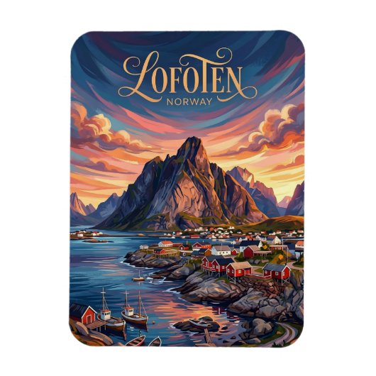 Lofoten-eilanden Noorwegen Magneet (Verticaal)