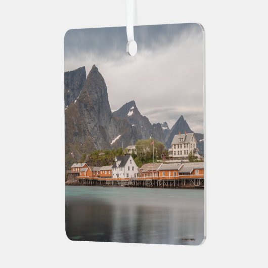 Lofoten-eilanden Noorwegen Metalen Ornament (Voorkant links)