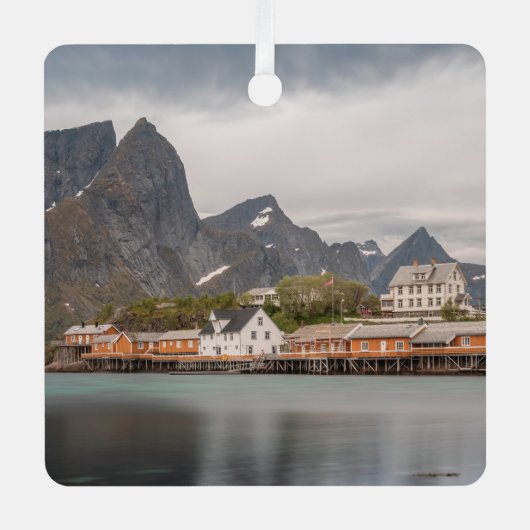 Lofoten-eilanden Noorwegen Metalen Ornament (Voorkant)