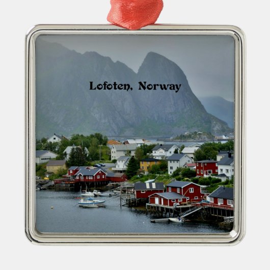 Lofoten-eilanden, Noorwegen Metalen Ornament (Voorkant)