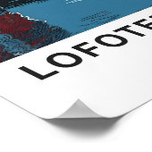 Lofoten Eilanden Noorwegen Reisprint Poster (Hoek)