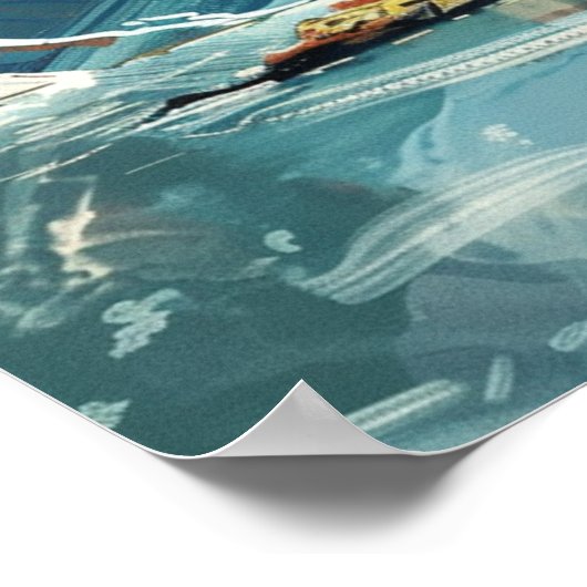 Lofoten Eilanden, Noorwegen Retro Poster (Hoek)