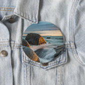 Lofoten-eilanden Noorwegen Ronde Button 4,0 Cm (In situ)