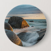 Lofoten-eilanden Noorwegen Ronde Button 4,0 Cm (Voorkant)