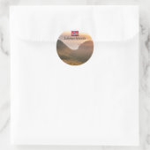 Lofoten-eilanden Noorwegen Ronde Sticker (Tas)