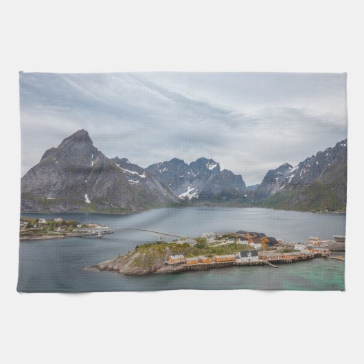 Lofoten-eilanden Noorwegen Theedoek (Horizontaal)