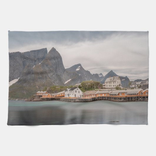 Lofoten-eilanden Noorwegen Theedoek (Horizontaal)