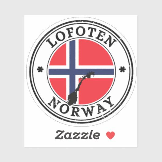Lofoten Eilanden Nordland Noorwegen Seal Sticker R (Vel)