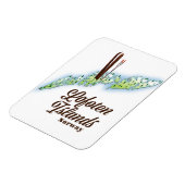 Lofoten-eilanden, poster van Noorwegen. Magneet (Linkerzijde)