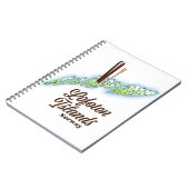 Lofoten-eilanden, poster van Noorwegen. Notitieboek (Linkerzijde)