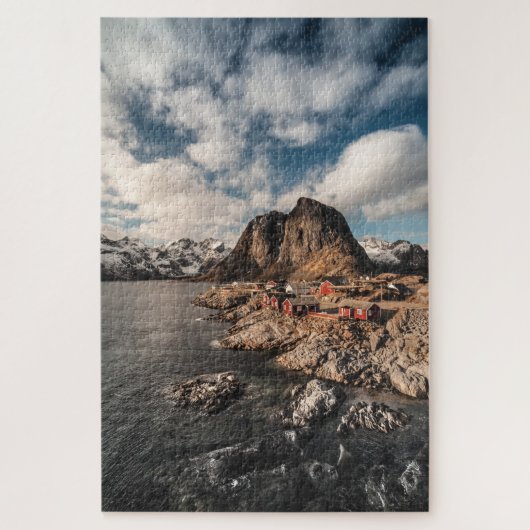 Lofoten Hamnoy Fishing Village Legpuzzel (Verticaal)