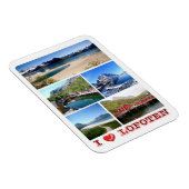 Lofoten - I Love - Noorwegen - Magnet Magneet (Rechterzijde)