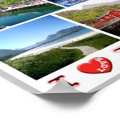 Lofoten - I Love - Noorwegen - Poster (Hoek)