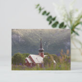 Lofoten Islands Flakstad Church Kaart (Staand voorkant)