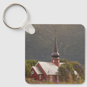 Lofoten Islands Flakstad Church Sleutelhanger