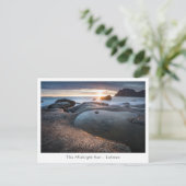 Lofoten Islands Midnight Sun Briefkaart (Staand voorkant)