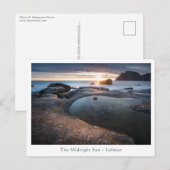 Lofoten Islands Midnight Sun Briefkaart (Voorkant / Achterkant)