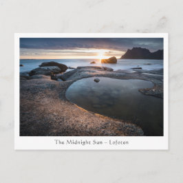 Lofoten Islands Midnight Sun Briefkaart