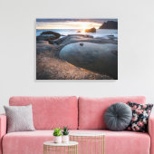 Lofoten Islands Midnight Sun Canvas Afdruk (Insitu (Woonkamer))
