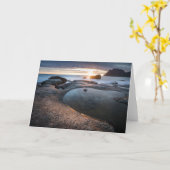 Lofoten Islands Midnight Sun Kaart (Gele Bloem)