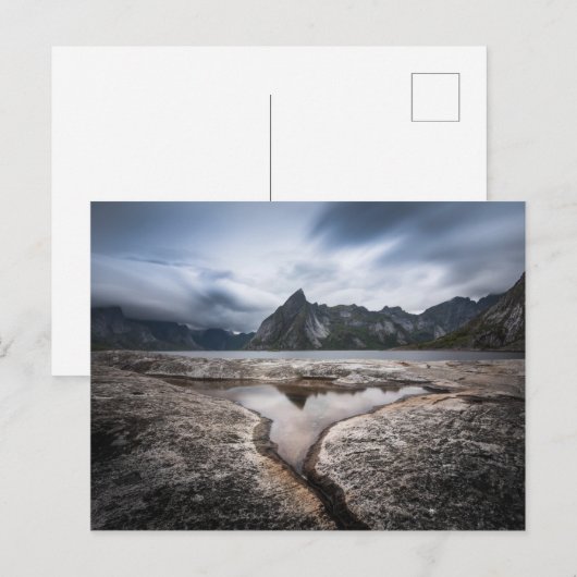 Lofoten Islands Mountain Briefkaart (Voorkant / Achterkant)