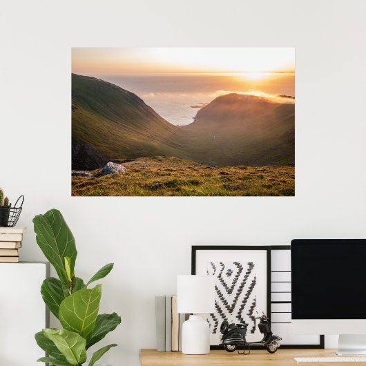Lofoten Islands Norway Poster (Thuiskantoor)