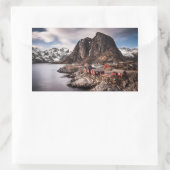 Lofoten Islands Norway rechthoekige sticker (Tas)