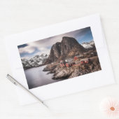 Lofoten Islands Norway rechthoekige sticker (Envelop)
