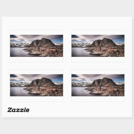 Lofoten Islands Norway rechthoekige sticker