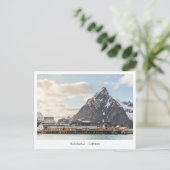Lofoten Islands Vist het dorp Briefkaart (Staand voorkant)