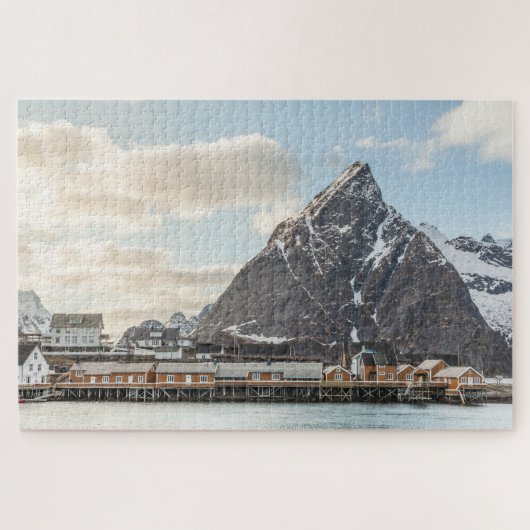 Lofoten Islands Vist het dorp Legpuzzel (Horizontaal)