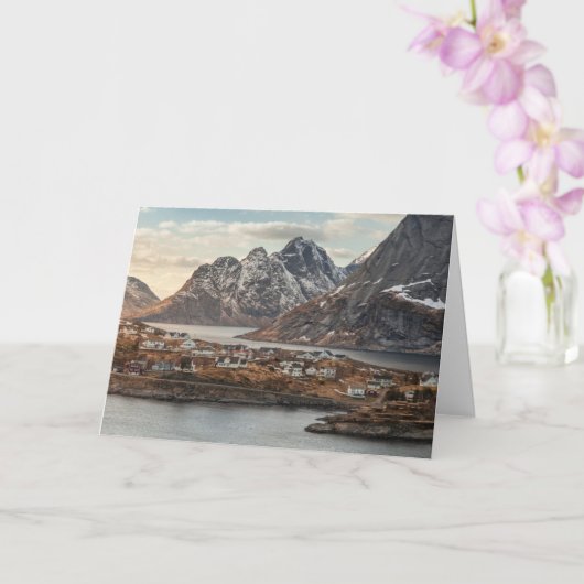 Lofoten Landschap Noorwegen Kaart (Orchidee)