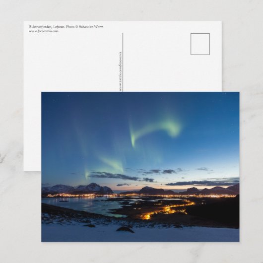 Lofoten Leknes Briefkaart (Voorkant / Achterkant)