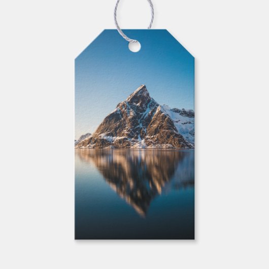 Lofoten Mountain Cadeaulabel (Voorkant)