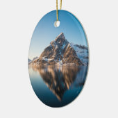 Lofoten Mountain Keramisch Ornament (Links)