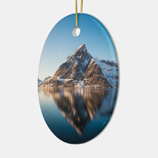 Lofoten Mountain Keramisch Ornament (Links)