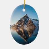 Lofoten Mountain Keramisch Ornament (Voorkant)