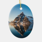 Lofoten Mountain Keramisch Ornament (Achterkant)