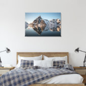 Lofoten Mountain Landscape Foto Canvas Afdruk (Insitu (Slaapkamer))