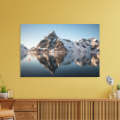 Lofoten Mountain Landscape Foto Canvas Afdruk (Insitu (Woonkamer))