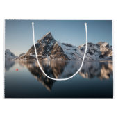 Lofoten Mountain Landscape Foto Groot Cadeauzakje (Voorkant)