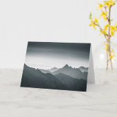 Lofoten Mountain Landscape Foto Kaart (Gele Bloem)