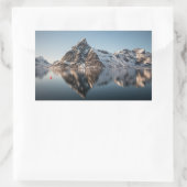 Lofoten Mountain Rechthoekige Sticker (Tas)