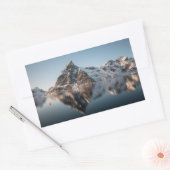 Lofoten Mountain Rechthoekige Sticker (Envelop)