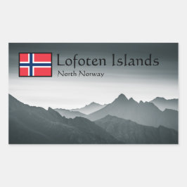 Lofoten Noord-Noorwegen Rechthoekige Sticker